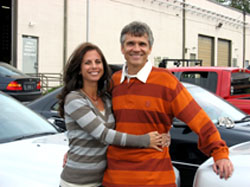 Franck and Gina Freon at Pumpkin Fine Cars & Exotics