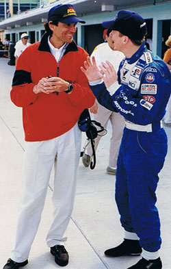 Racing Coach Franck Freon Coaches Didier Andre in Indy Lights Championship from 199-2001